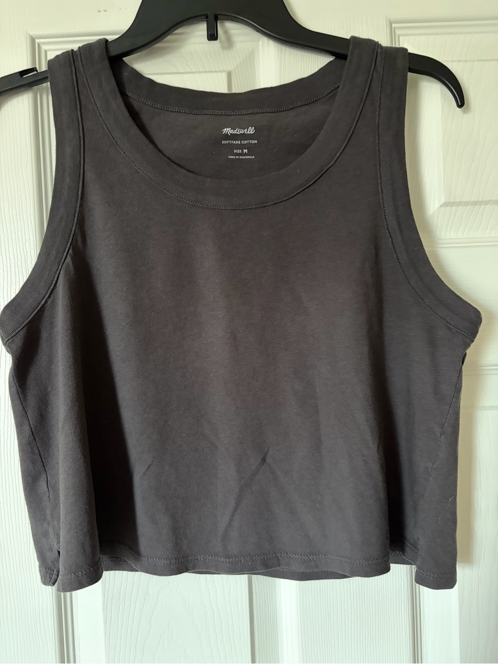 Madewell Softfade Cotton Boxy-Crop Tank